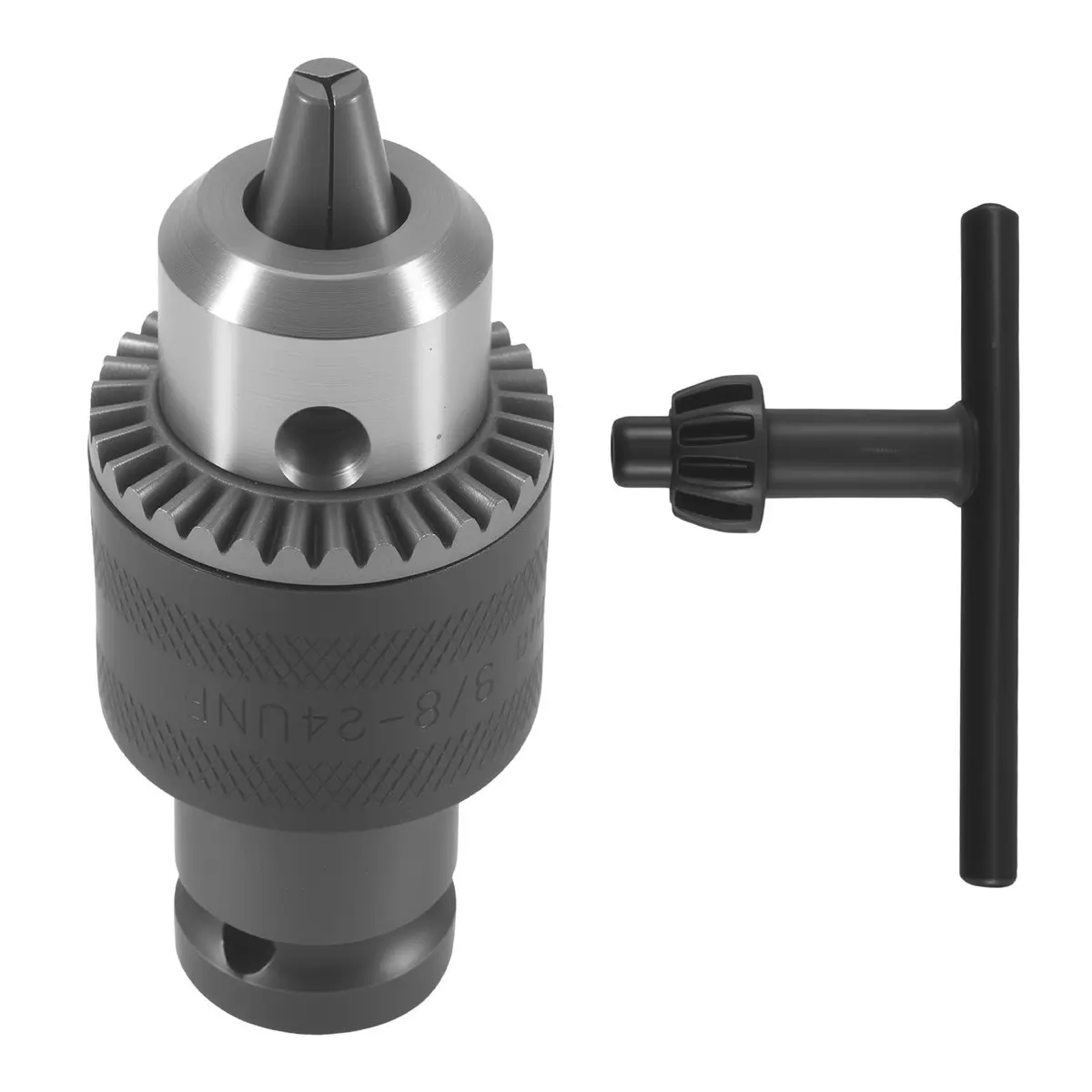 AA19 1.5-10mm 1/16 Inch - 3/8 Inch Capacity Key Drill Chuck Wrench Converter 1/2 Inch Socket Square Female Adapter