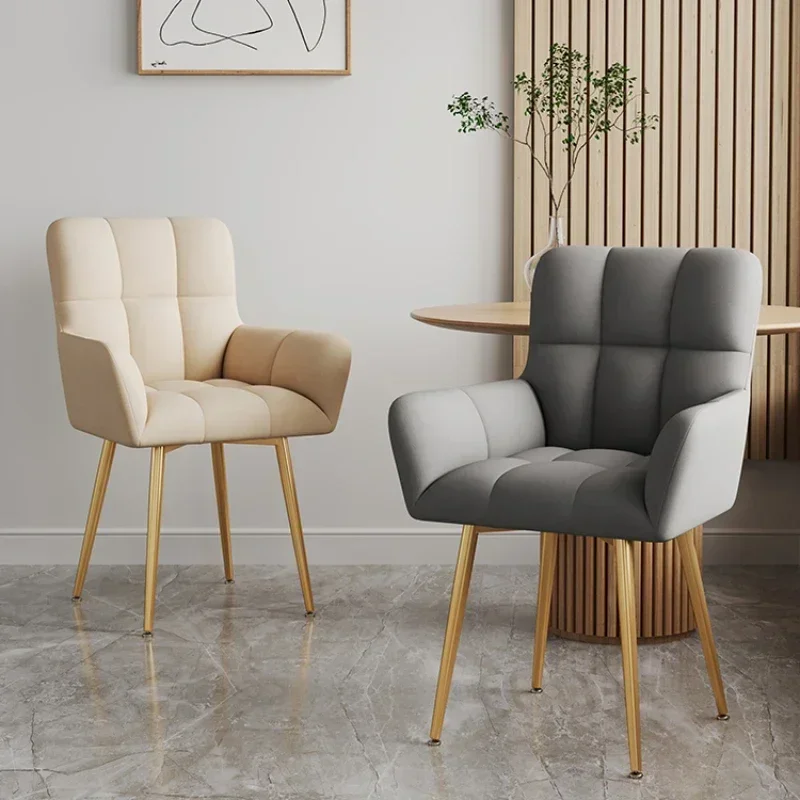 

Luxury Living Room Dining Chair Armchair Ergonomic Barber Table Dining Chair Modern Office Nordic Sillas Comedor Home Furniture