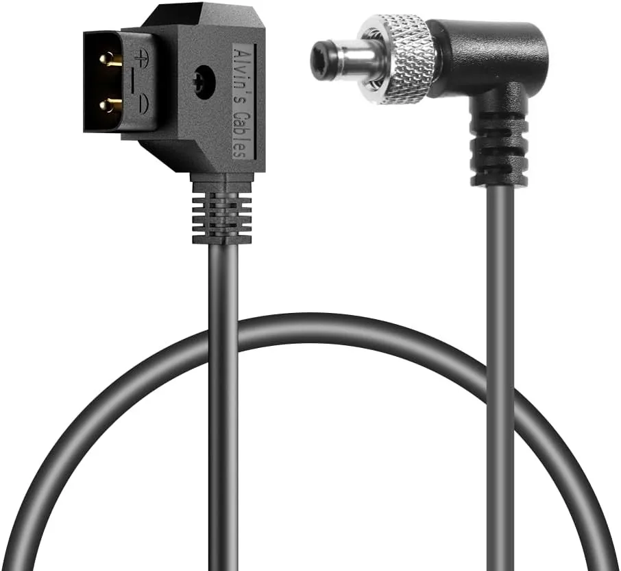 D-Tap to Locking DC 5.5×2.5mm Power Cable for Atomos Ninja V Blackmagic Video Assist SmallHD 702 Hollyland Mars 400s 60cm 2ft
