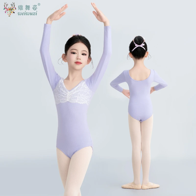 バレエダンスレースボディスーツセクシーでスリムなトップソフトで快適な練習服ヨガ体操トレーニングダンストップス