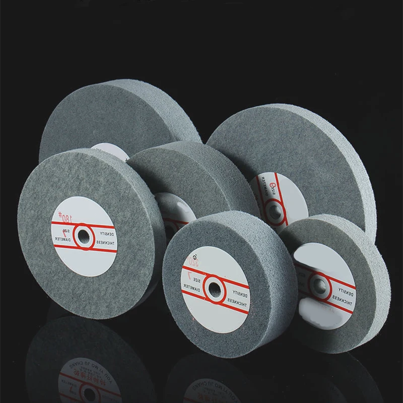 Metallpolierscheibe 150*25mm Vlies-Schleifscheibe aus Nylonfaser 5P Optionen 120 # 180 # 240 # 320 # für Polierarbeiten – Detail 1
