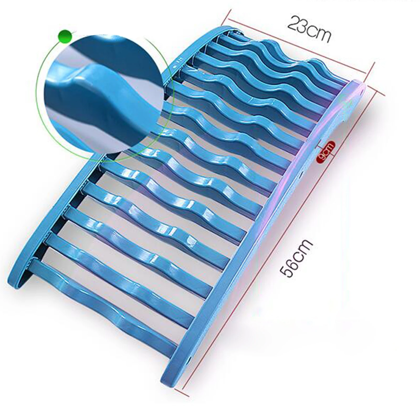 Lower Upper Back Stretcher Support Traction Device Spine Deck Back Massager Pain Relief Device for Whole Body Fitness Relaxation