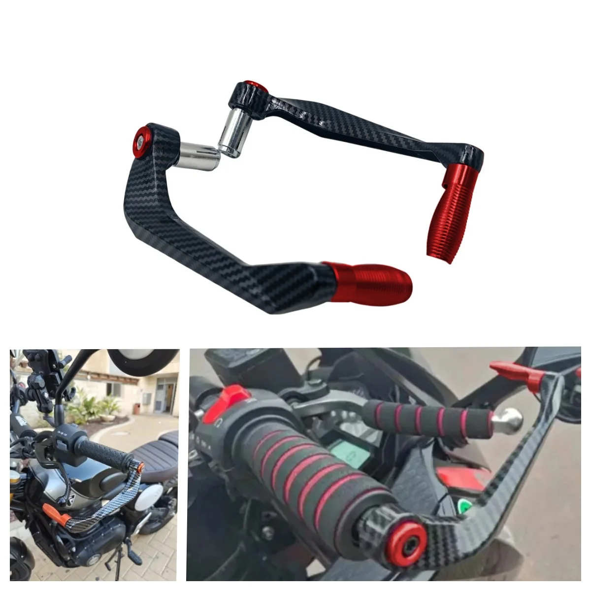 Aluminum Alloy Motorcycle  Handlebar Brake Clutch Lever Hand Guard Protector Modification Accessories Handguard