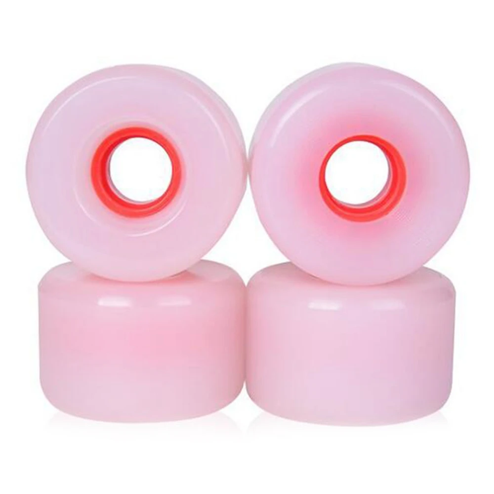 

4Pcs 63X40mm Skateboard Wheels Longboard 78A Low Noise Wear-Resisting Road Field Street Skating 85%