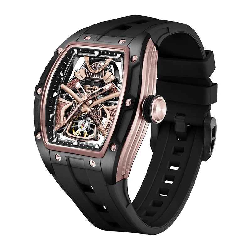 Самурайские часы 2025г Яркие автоматические часы Future