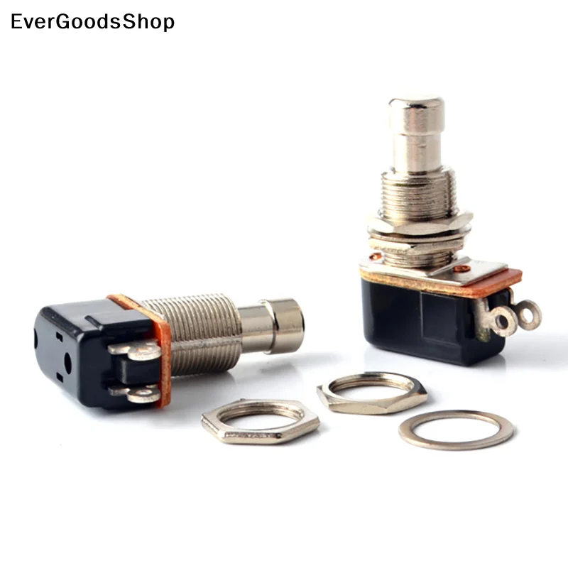 

New Momentary SPST Soft Touch Push Button Stomp Foot Pedal Switch Electric Guitar Switch OFF-Momentary ON