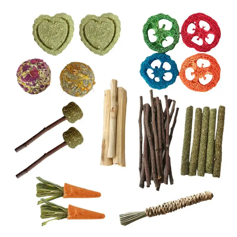 

Деревянная жевательная игрушка для хомяка, деревянная игрушка для хомяка, кролик, лакомства для прорезывания зубов, безопасные устойчивые к укусам, жевательные лакомства, принадлежности для песчанок, маленьких домашних животных