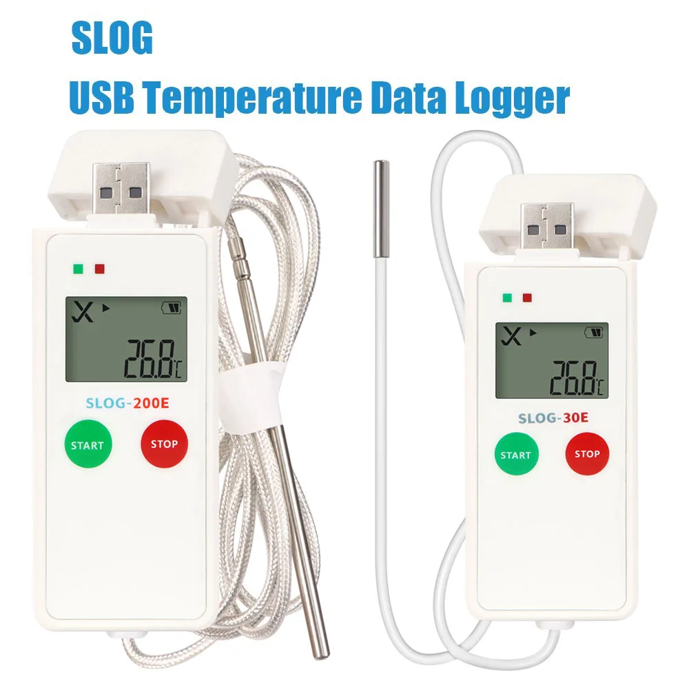 2025 -30°C~70°C Temperature Data Logger 65000 Points USB Report  Repeated use USB 2.0 Recorder Temp Analyzer NTC for Cold Chain