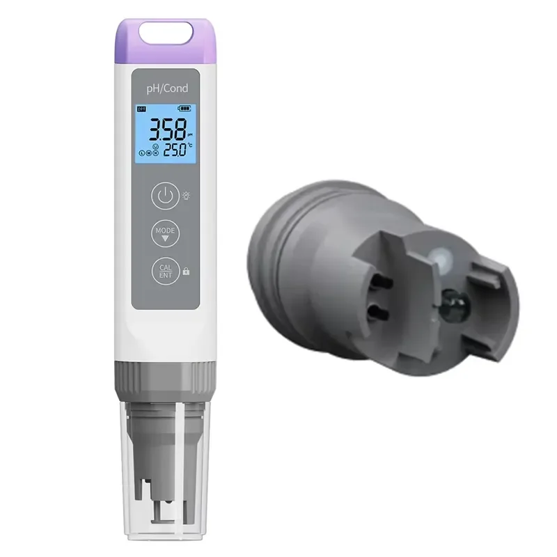 Portable PH/Conductivity Meter with TDS, Sal, Res, and mV Measurement