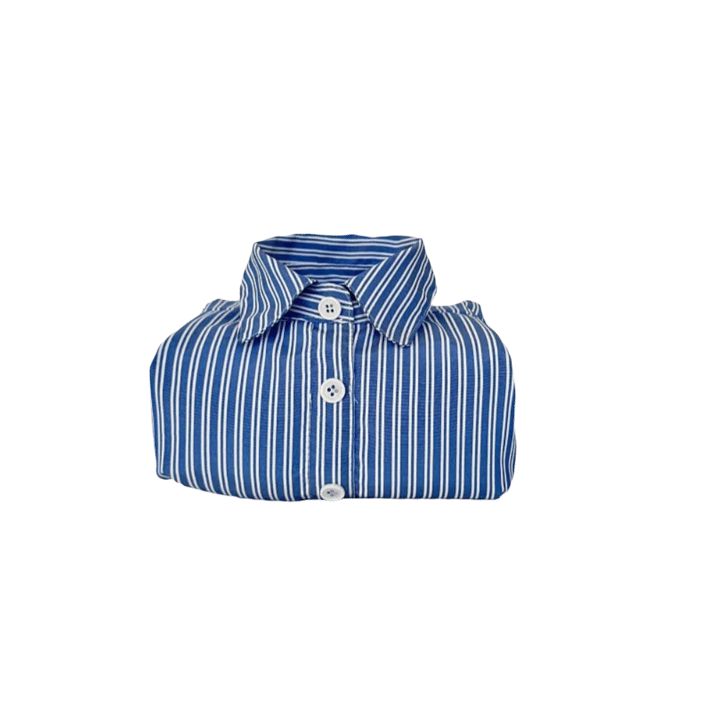 Retro Striped Shirt Tissue Box Lapel Shirt Shaped Polyester Tissue Box Cover Washable Korean Style Desktop Storage Bag Desktop