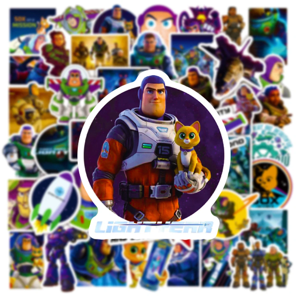 10/30/50pcs Disney Anime Toy Story Buzz Lightyear Graffiti Stickers Laptop Travel Luggage Phone Stationery Cartoon Sticker Toys