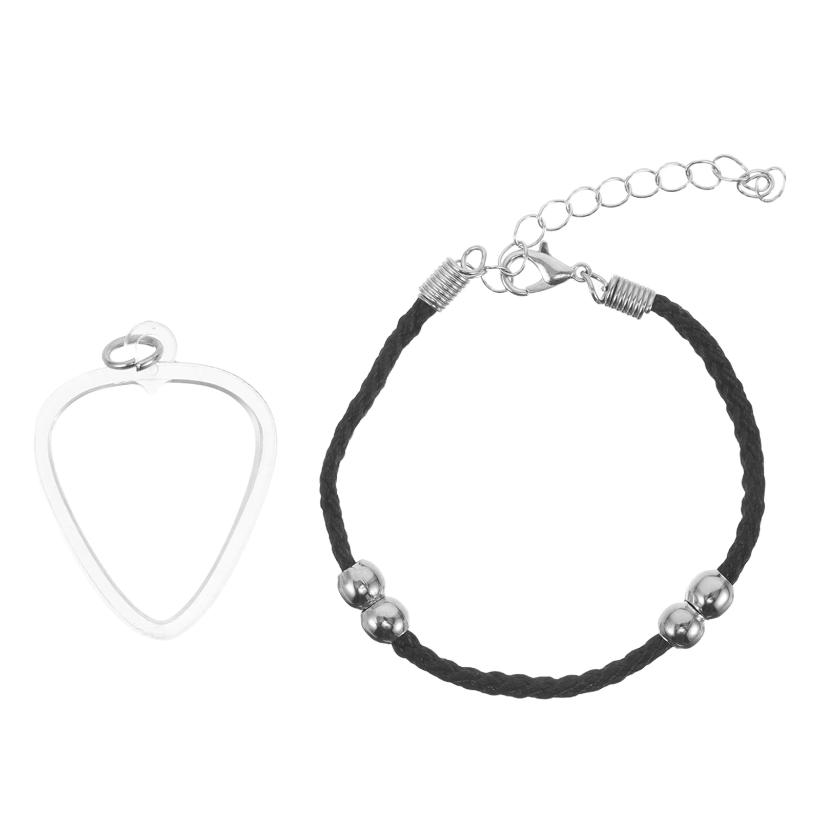 

1Set Guitar Pick Holder Heart Shape Mini Pick Case Bracelet Portable Plectrum Storage Holder for Guitar Player Accessories