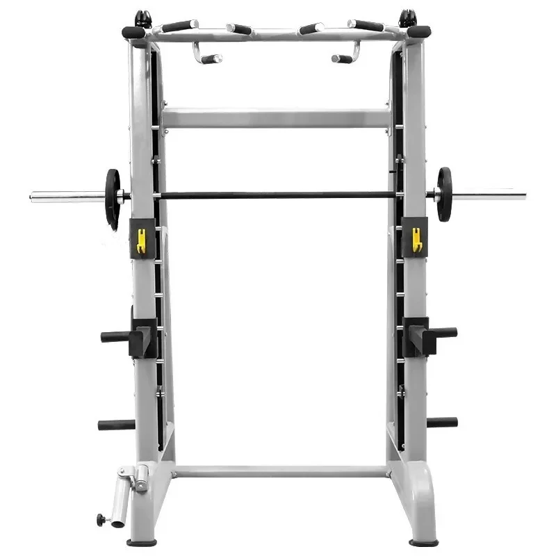 for Smith Machine Squat Rack Barbell Training Comprehensive Power Rack with Bench Press Combo for Home and Commercial Gym Use