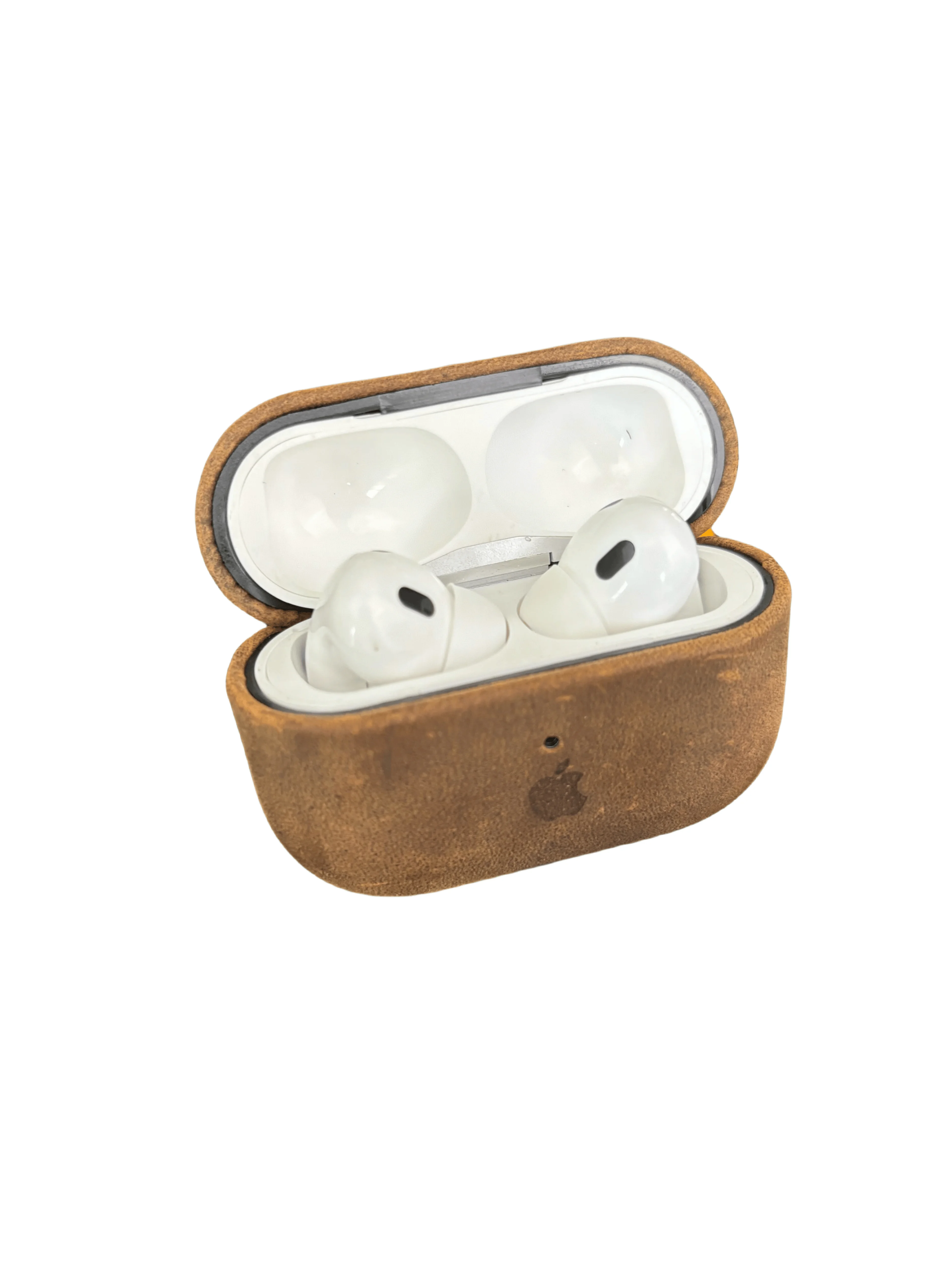 

Luxury Retro Crazy Horse Leather Case for AirPods Pro 2/3 – Handcrafted Unique Engraved Design free leather lanyard