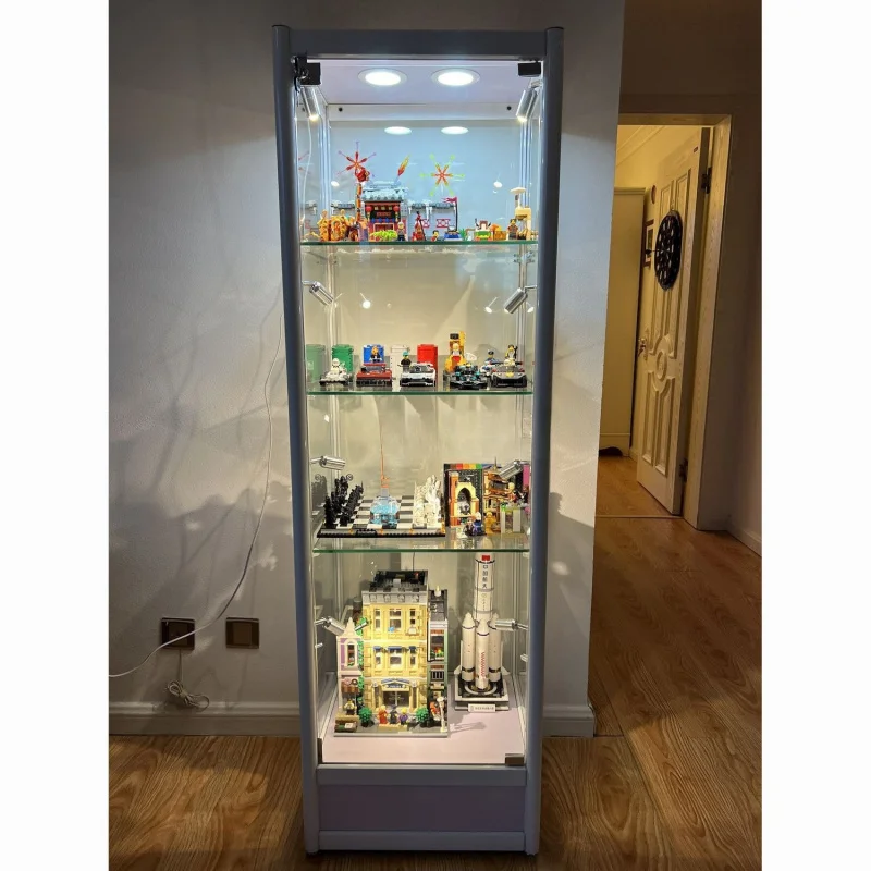

Customized Display Cabinet Transparent Glass Cabinet Home Cosmetics Model Display Cabinet Ornament Cabinet