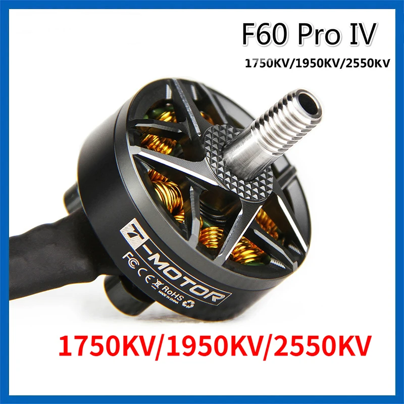 T-Motor F60 Pro IV IIII 2207 1750KV 1950KV 2550KV 4-6S Brushless Motor T5147 T5150 Props for RC FPV Racing Drone Freestyle Frame