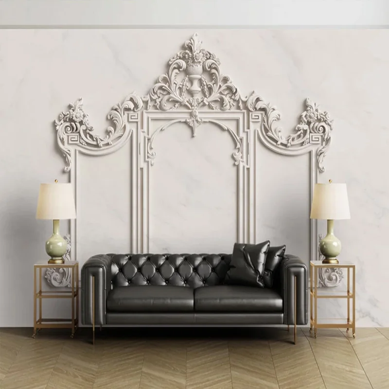 Photo Wallpaper European Style 3D Stereo Palace Murals Living Room TV Sofa Bedroom Background Wall Luxury Home Decor Wall Papers