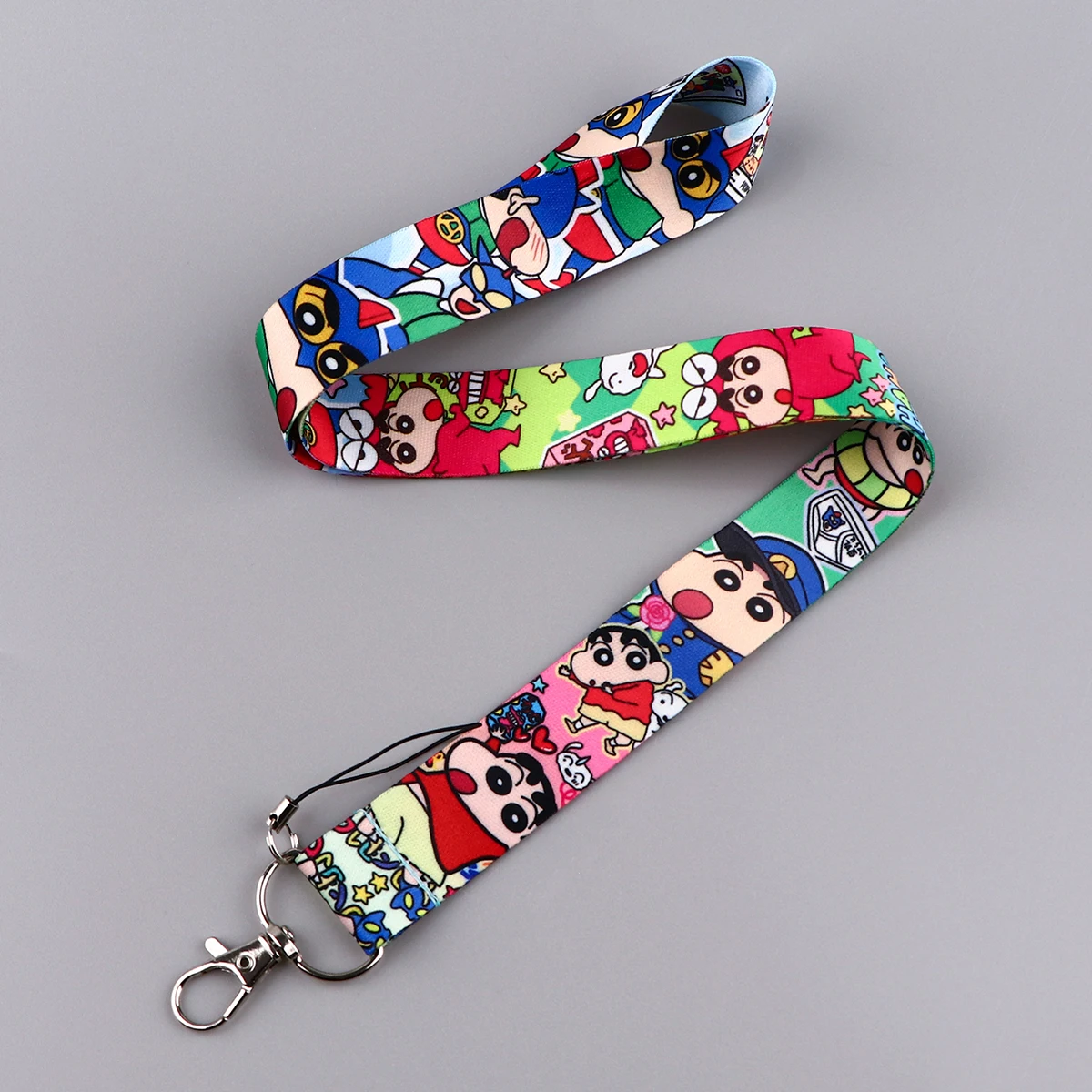 Cute Funny Boy Credential Holder Anime Neck Strap Lanyard for Key Keychain Phone Charm USB Badge Holder Keyring Accessories