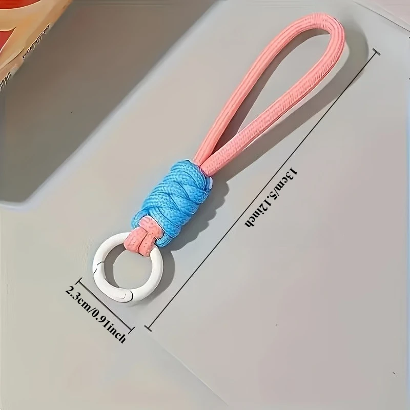 100 Pack Colorful Woven Keychains Nylon Water Bottle Lanyards Wristbands for Phones Cups Earphone Cases and Bags Cute Lanyards