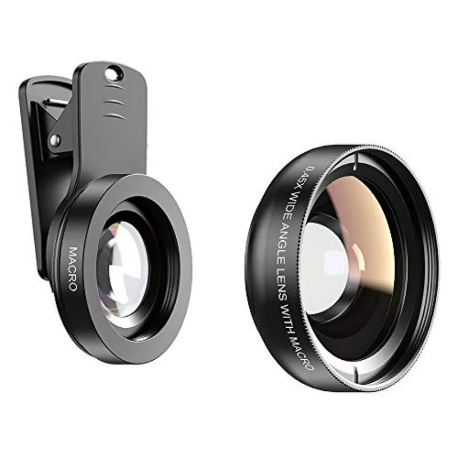 

Набор объективов PRO для iPhone S Pixel с макро- и широкоугольными линзами в дорожном чехле