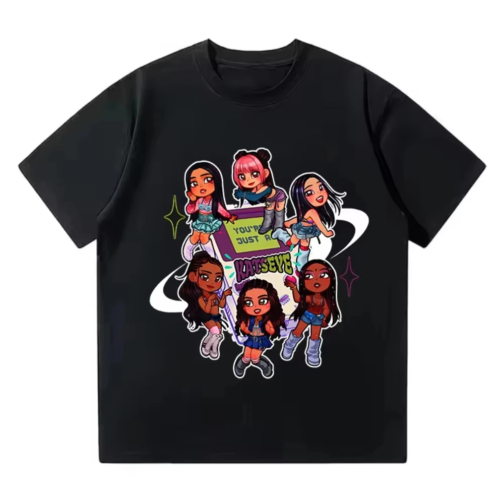 Neues, lustig bedrucktes Unisex-T-Shirt, lässiges grafisches T-Shirt, Gothic-Y2K-Streetstyle für Männer und Frauen.