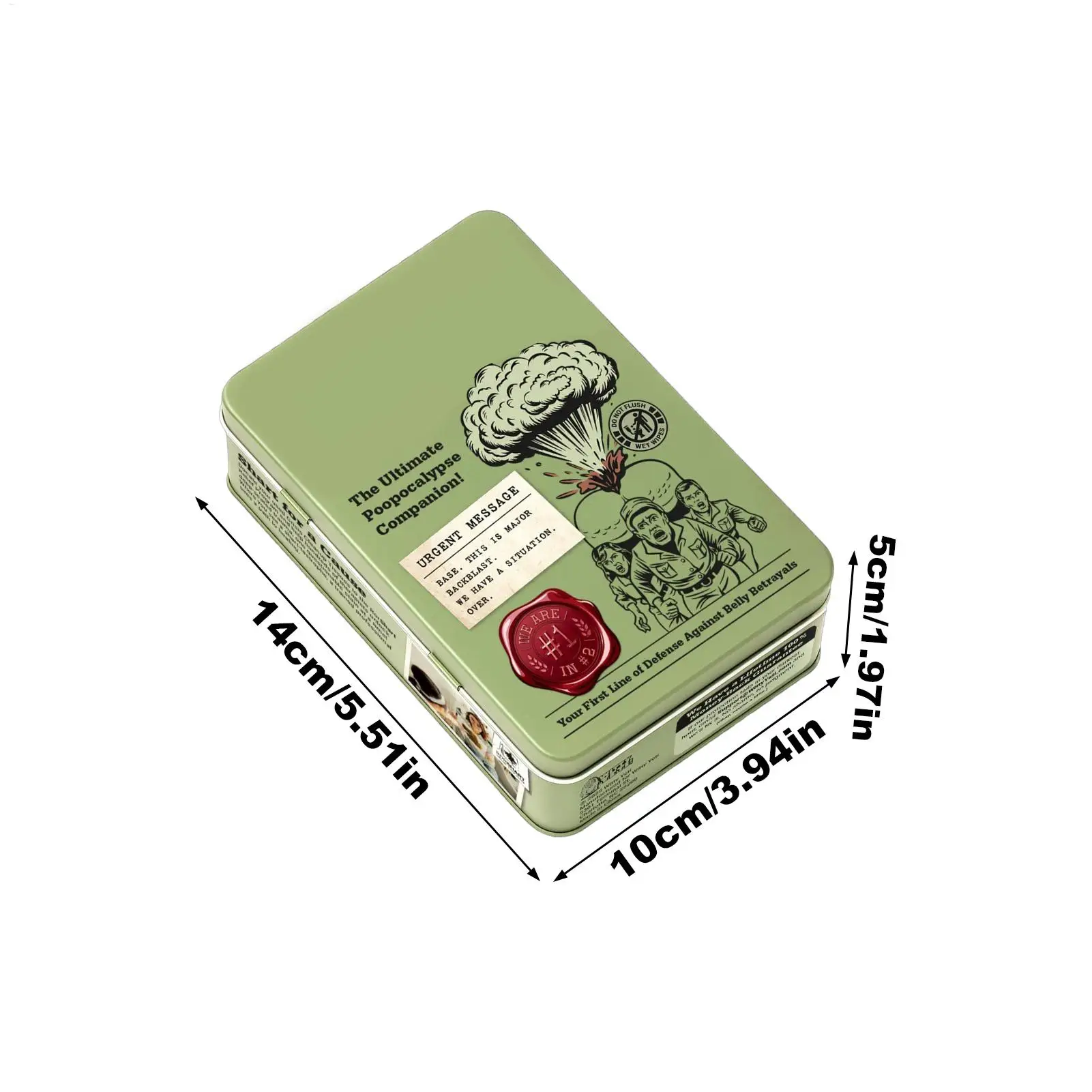 Fart Survival Kit Funny Prank Gag Gift Set with Wet Wipes & Tissues for Men, Family, Friends, April Fools & Birthday Gifts