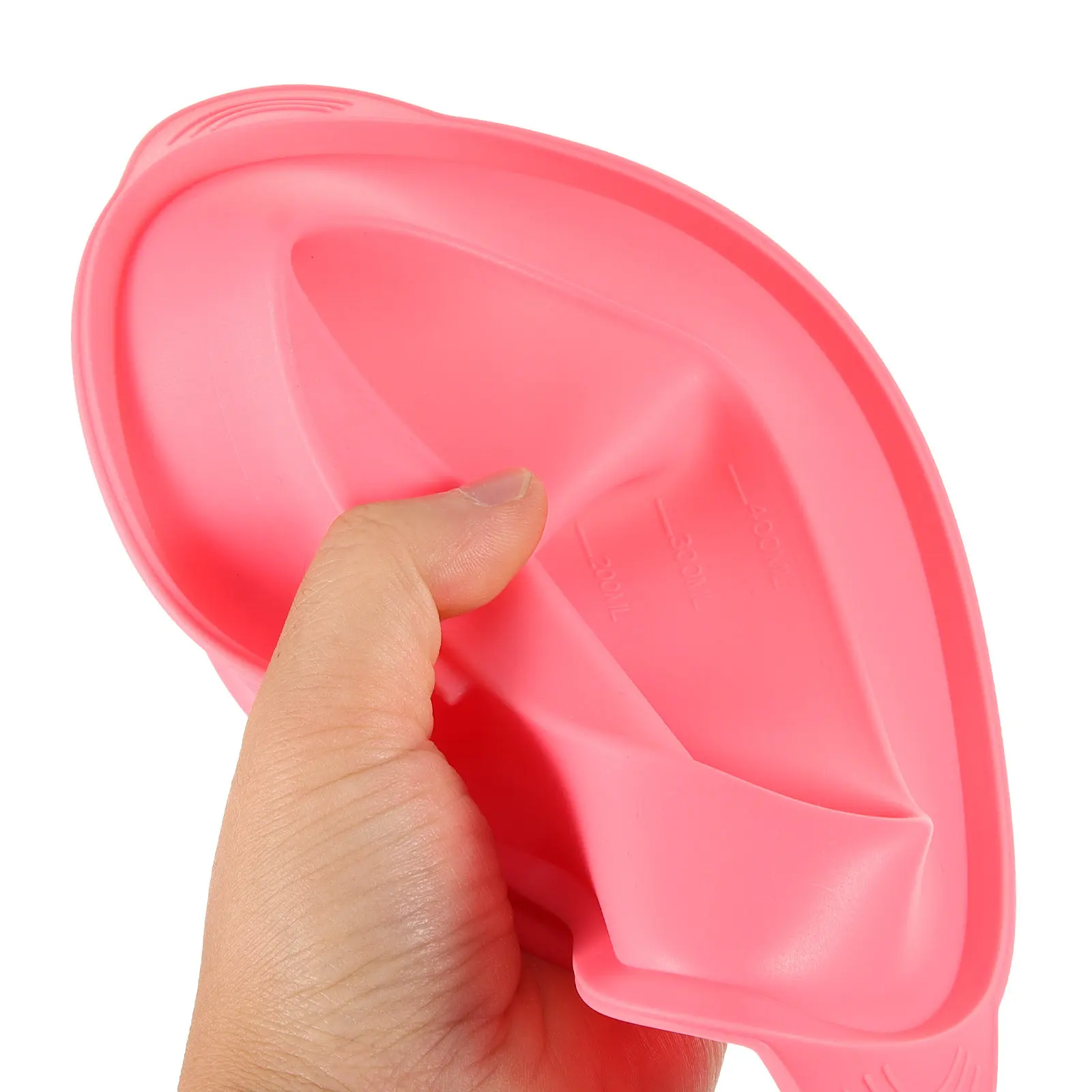 1Set Silicone Wax Melting Bowl Foldable Mask Mixing Pot 400Ml Heat Resistant Smooth Surface Wax Heater Inner Container