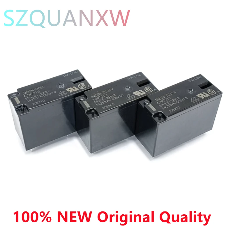 

5PCS/lot Relay JW2SN-DC24V DC12V 8PIN/5A/250VAC JW1FSN JW1SN-DC24V DC12V 5PIN/10A/250VAC