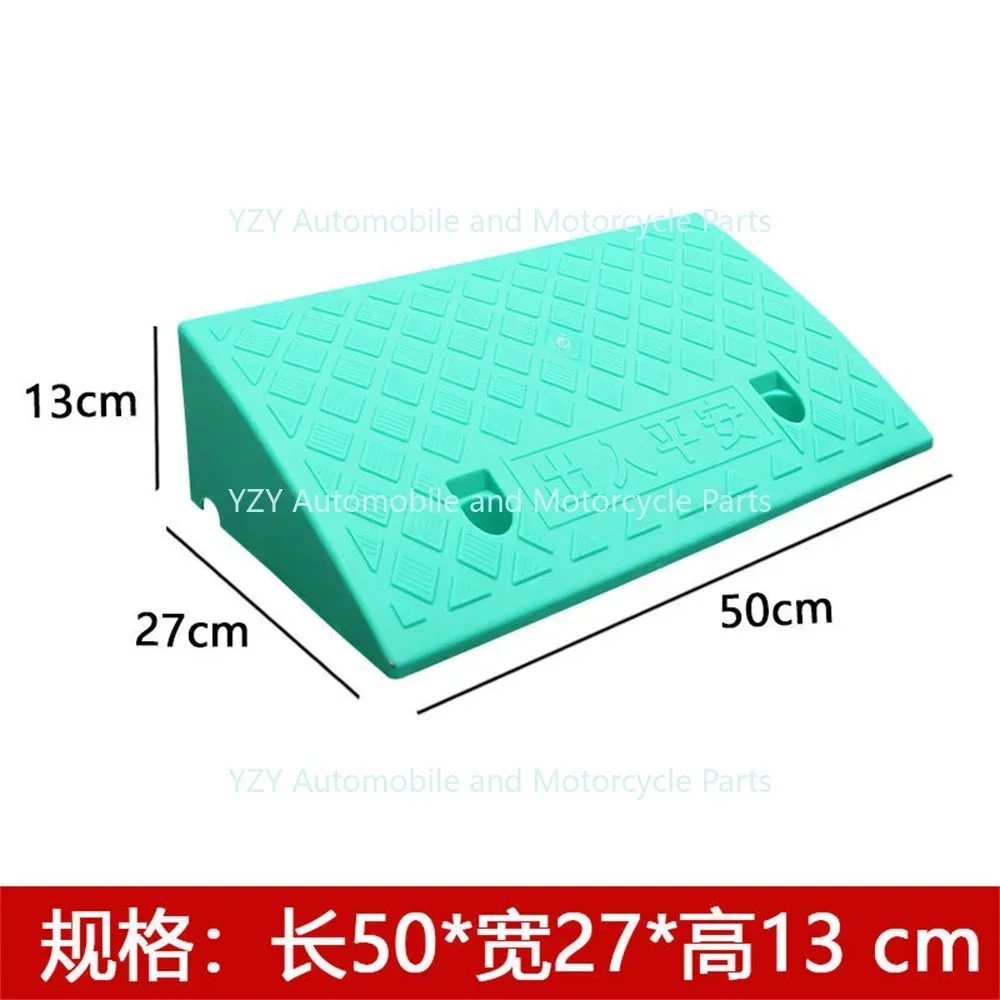 50*27*13cm Plastic PVC Road Slope Ramp Pad Portable Car Step Uphill Triangle Mat Curb Rubber