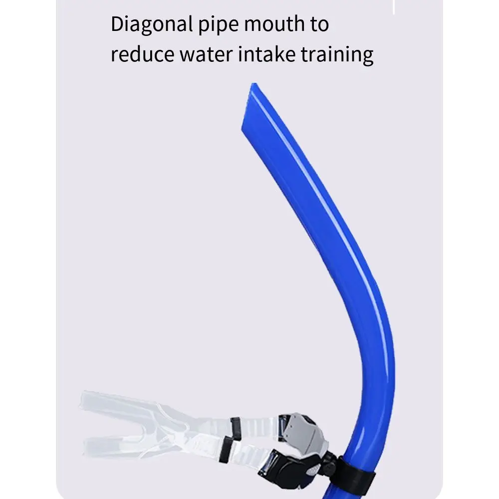 Comfortable Swimming Diving Breathing Tube Adjustable Detachable Swim Training Snorkel Soft Waterproof