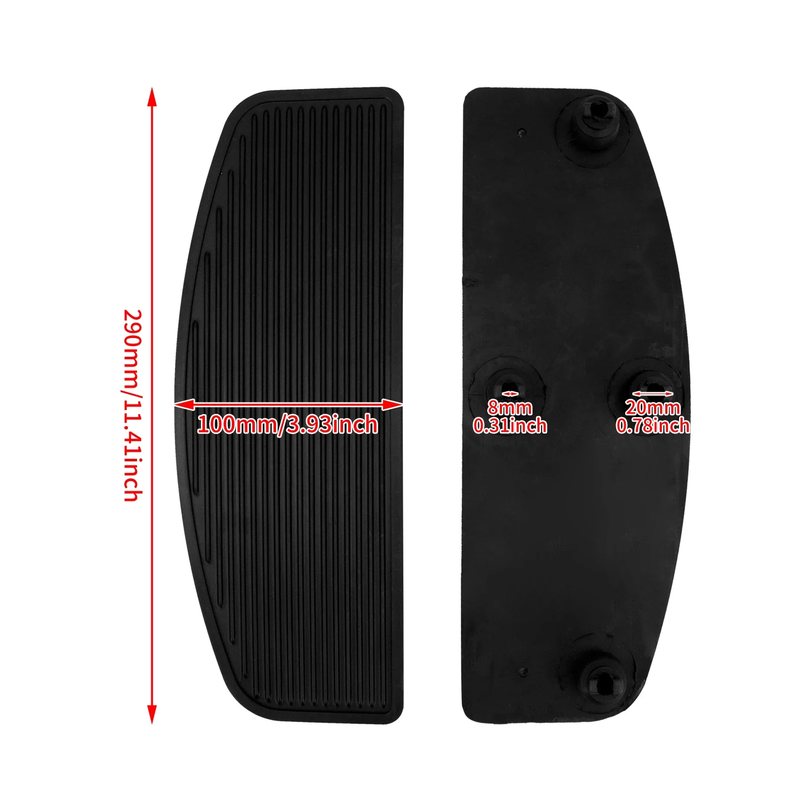 Motocicleta frente rider inserir piso footboard apoio para os pés para harley touring softail padrão fino estrada glide flhr