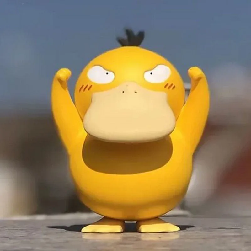 Anime Pokemon Psyduck Tsundere Funny Cartoon Collection Car Decoration Office Ornament Model Small Figure Kids Gift