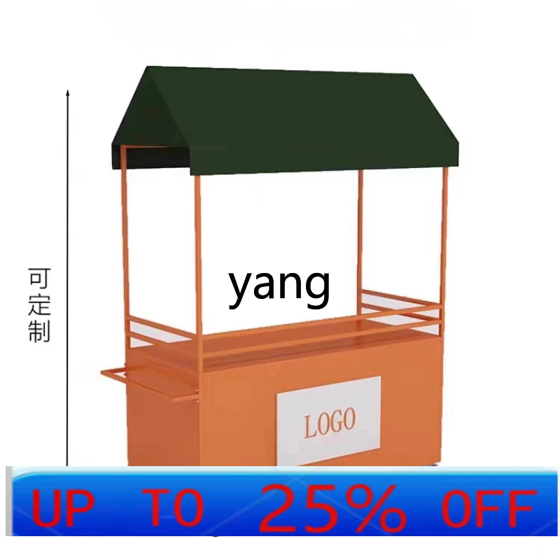 

LTT wrought iron stall trolley mobile stall snack cart display stand market stall