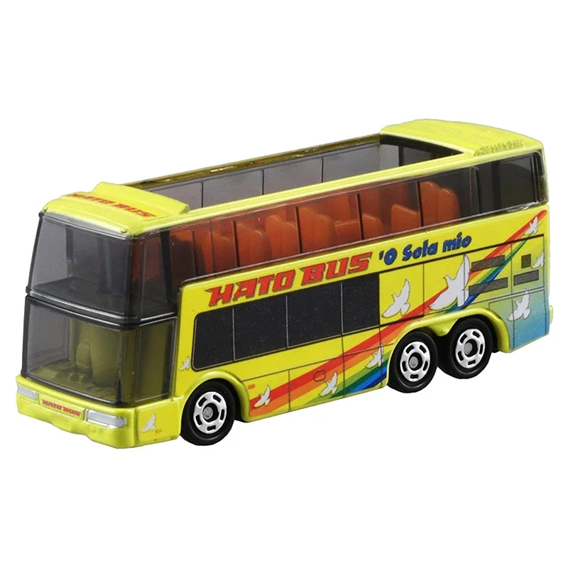 Takara Tomy-Tomica Bus Die-Cast Alloy Car Model, Mini Bus enfeites para crianças, presentes de Natal para meninos, escala 1: 156, NO.42