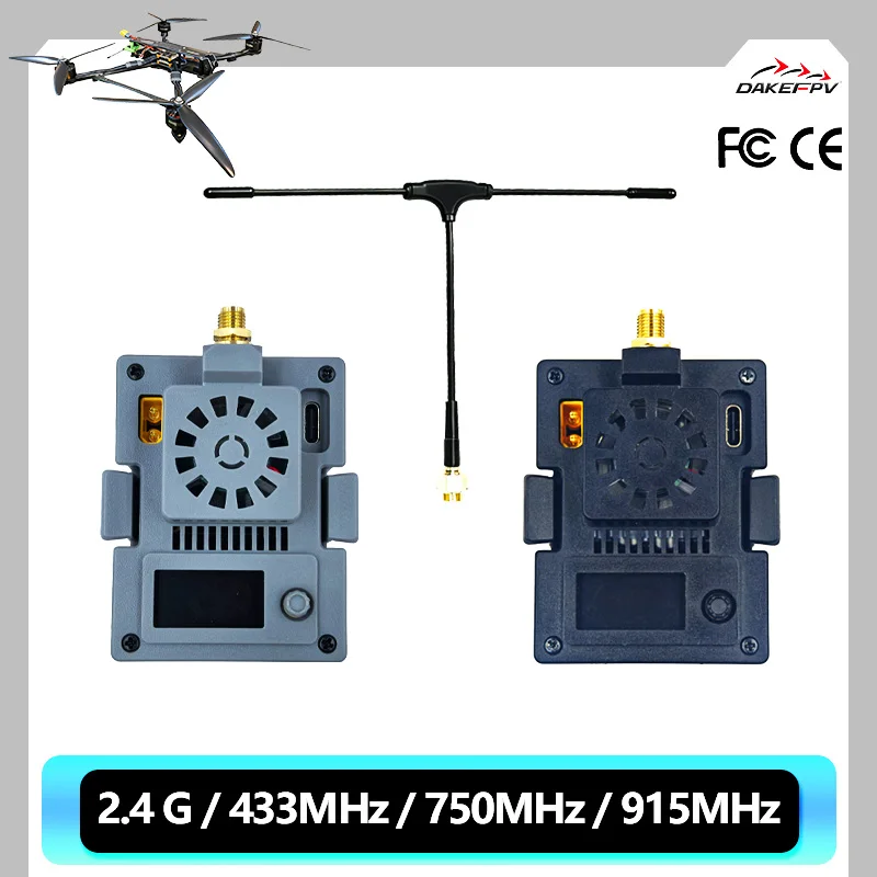 

Модуль DAKEFPV 433 МГц 2.4G/750 МГц/915 МГц MICRO TX с протоколом CRSF PPM, передатчик дальнего действия 433 МГц для FPV-дронов