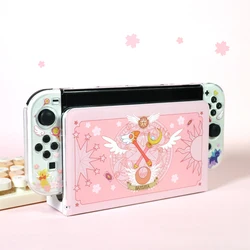 Cute Cartoon Faceplate Protective Cover For Nintendo Switch Oled/Switch TV Dock Station Decorative Replacement Front Plate Case