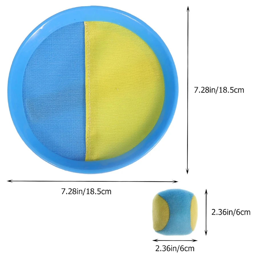 Sticky Rackets with Soft Ball Set Outdoor Interactive Toss Catch Game Backyard Camping Holiday Parties Family Friendly Fun JXB