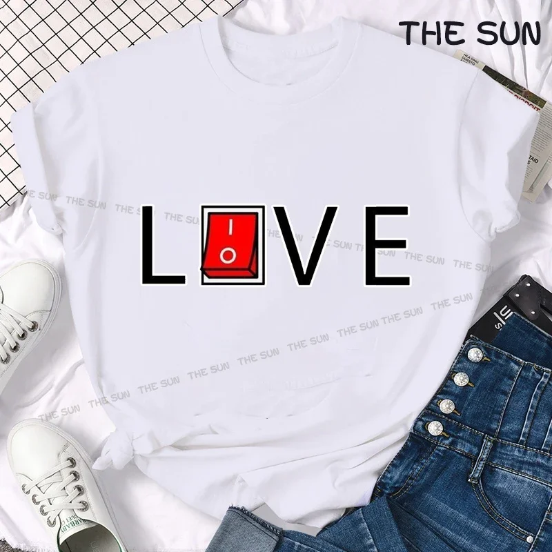 

Printing Shirt Harajuku Casual T-Shirt Street Fashion Short Sleeve Clothing Streetwear Men's Hip Hop LOVE Cotton