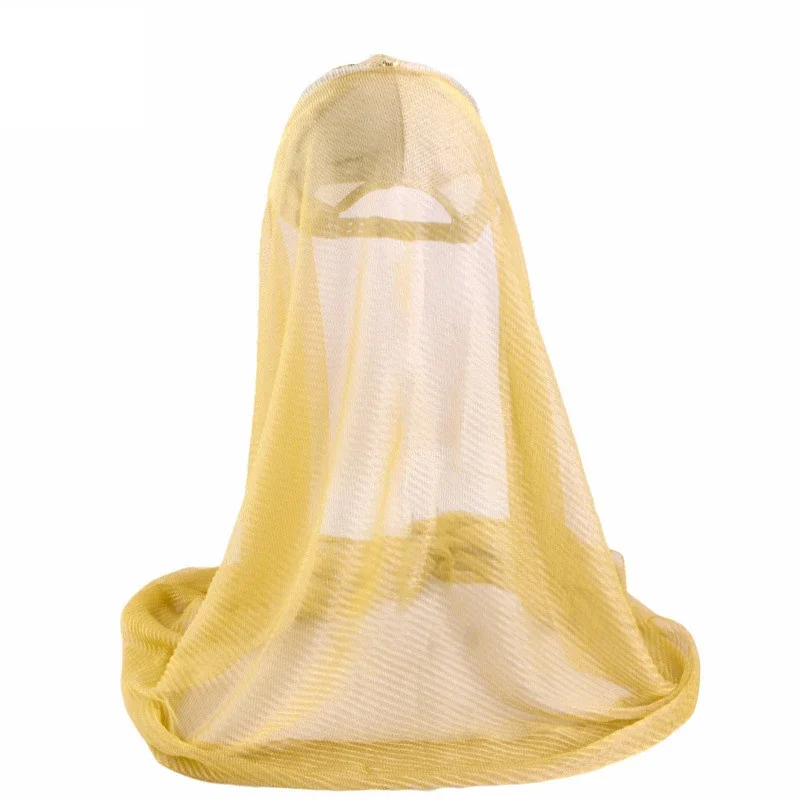 Été Musilm femmes maille paillettes Hijab instantané avec casquettes de Baseball Sports de plein air chapeau de soleil prêt à porter châle Bonnet foulard