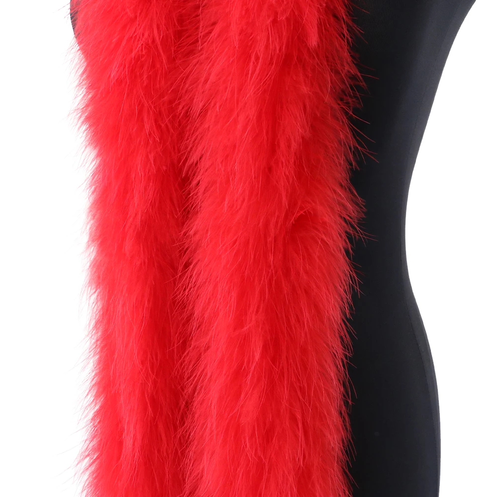 2M 50g Red Fluffy Turkey Marab - огляд і ціна Feather Trim Marabou