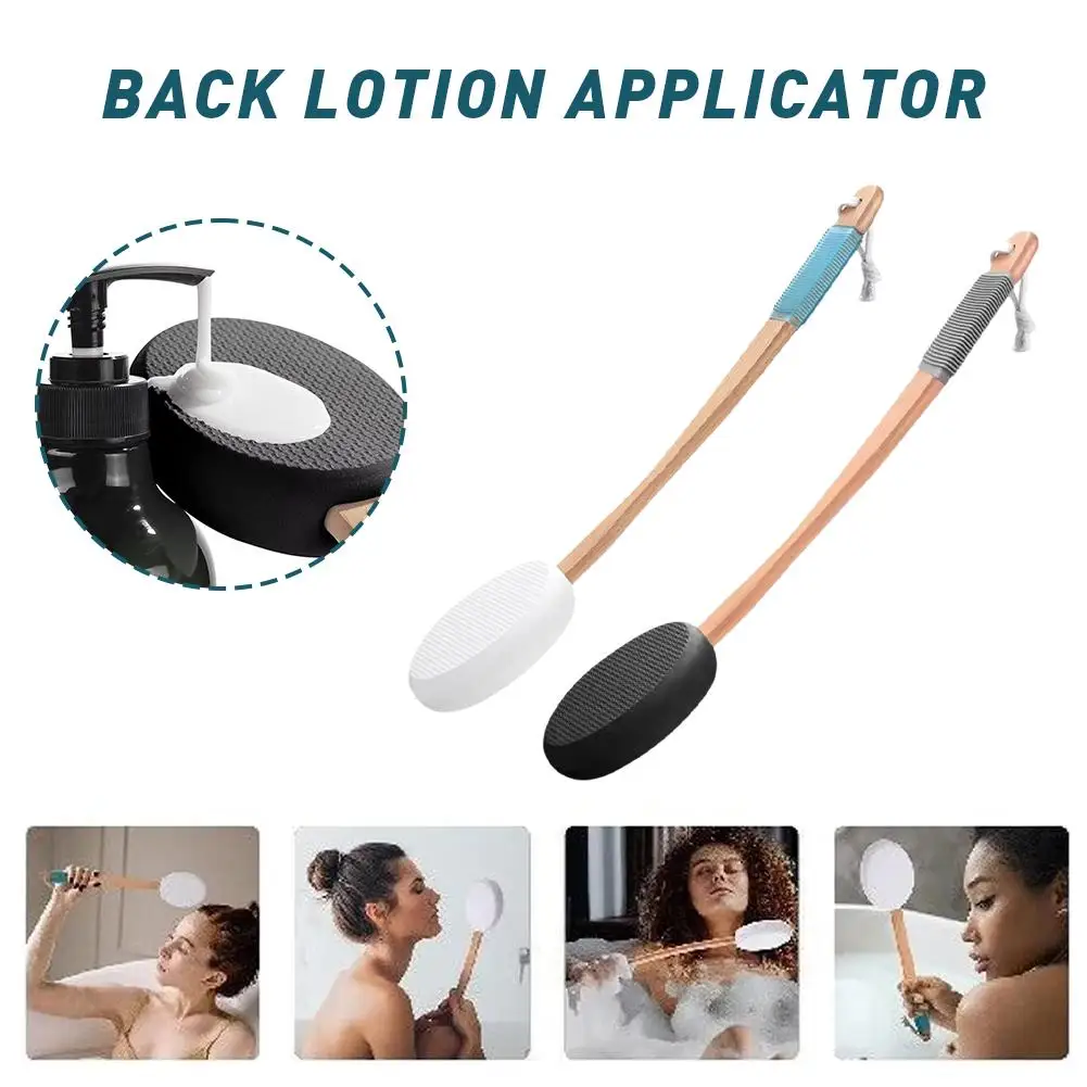 

Back Lotion Applicator,Long Lotion Applicator For Easy Reach And Self Application Of Body Wash,Shower Brush For Men And Women