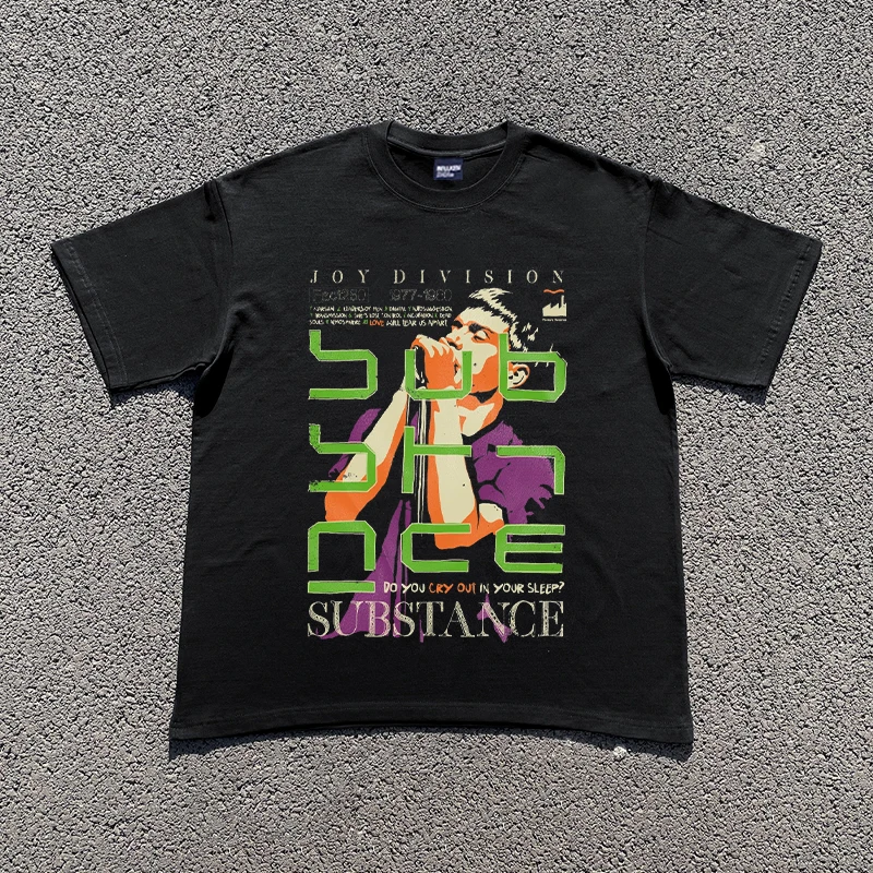 

Joy Division Vintage T Shirt Y2K Clothes Mens Womens Harajuku Graphic Oversized TShirt Round Neck 100% Cotton Short Sleeve Tops