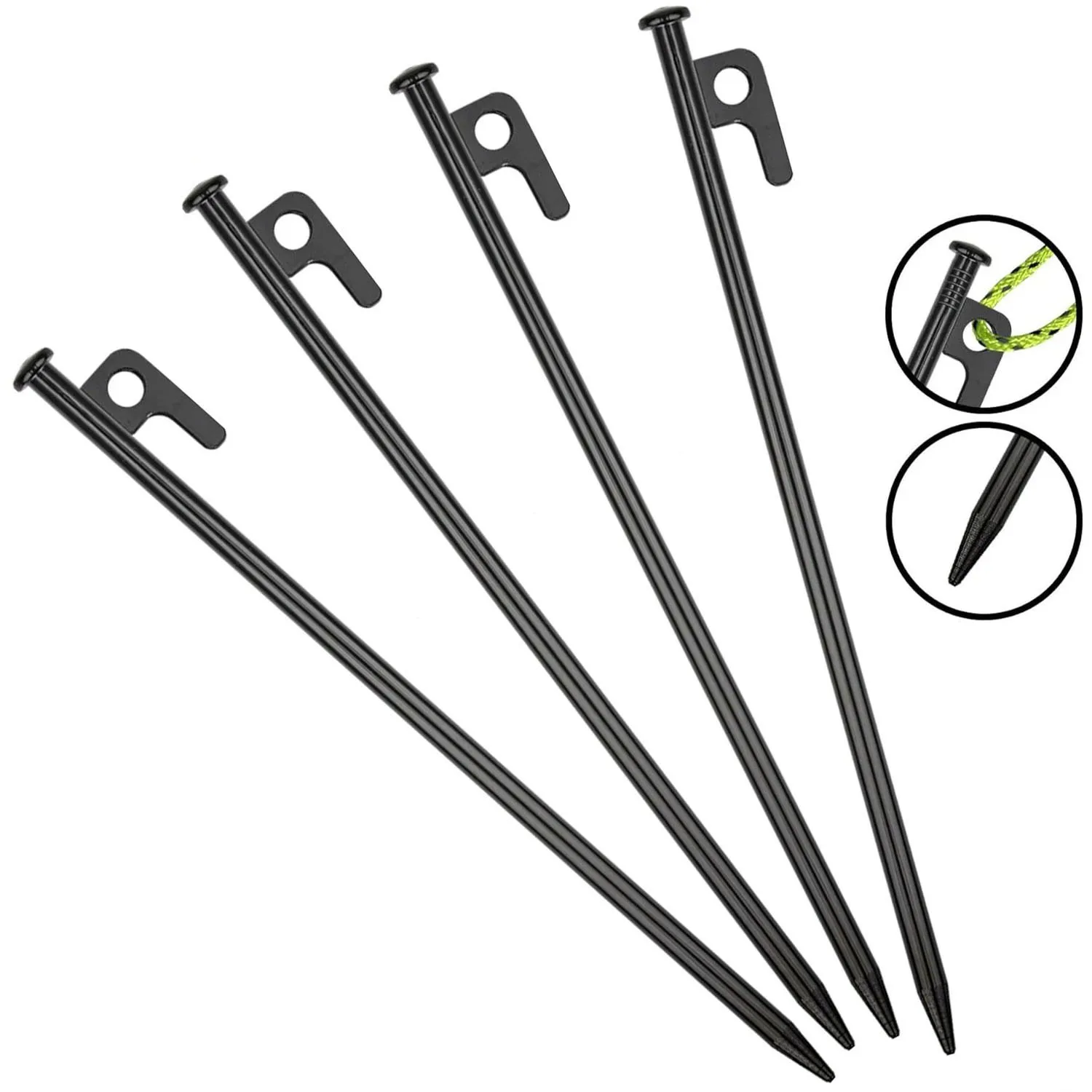 Estacas para Tiendas de Campaña de 15/20/30 cm, Resistentes, para Picnic, Camping, Senderismo, Accesorios y Equipos de Campamento