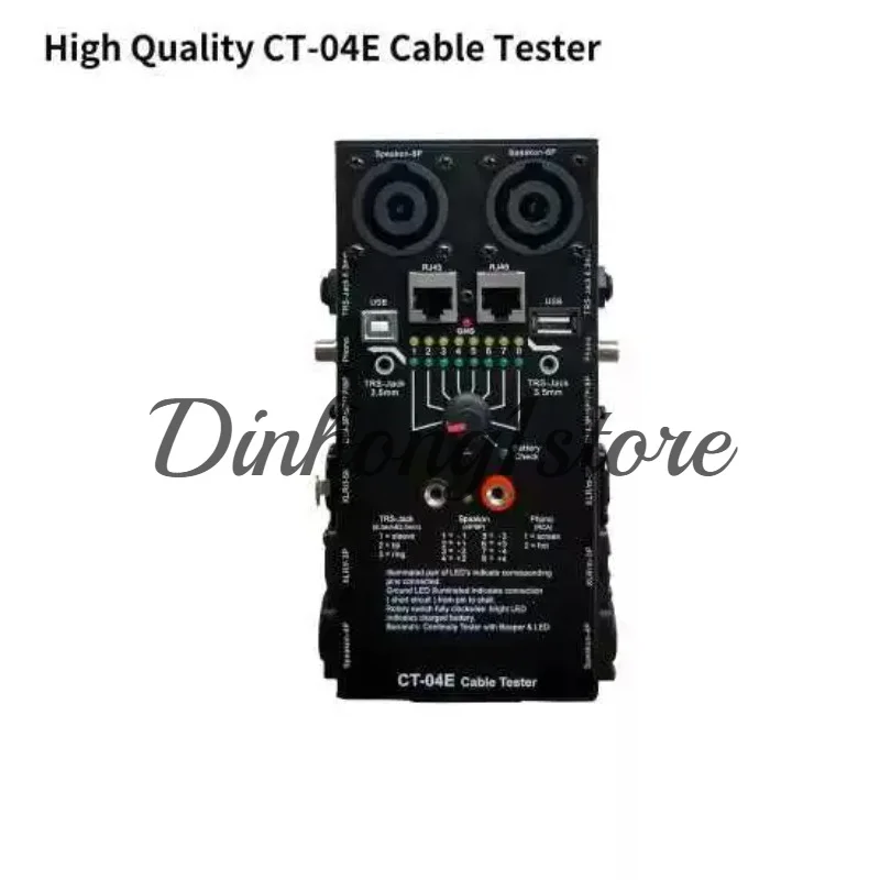 Cross-border multi-function audio line gauge 13-in-1 cable special electronic automatic audio line gauge CT-04E