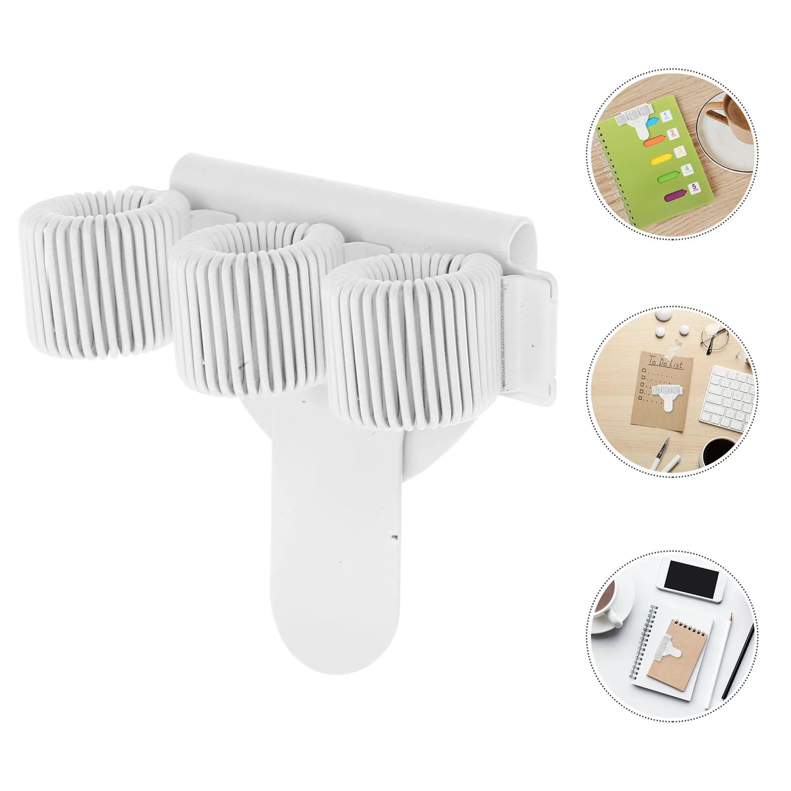 

Folder Iron Pen Organizer Clipboard Holder and Pencil Spring Notebook White Binder Clips Nurse