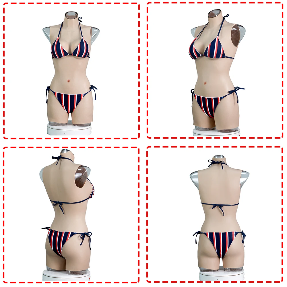 C D E Boobs Breast Forms Bodysuit Silicone Fake Vagina Body Suit Man To Woman For Crossdresser Shemale Sissy Drag Queen Ladyboy