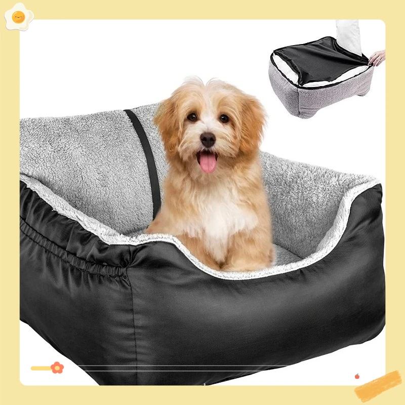 

Утолщенный автомобильный коврик для домашних животных для собак, нескользящая подушка для сиденья для собак, передняя удобная подушка для щенков, комфорт путешествий