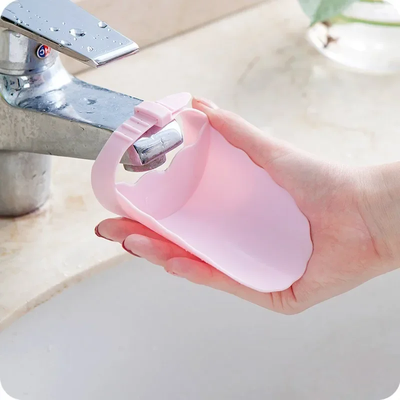 1PCS Bathroom Faucet Extender Adjustable Baby Hand Washer Children\'s Sink Faucet Extender Bathroom Pendant Child Splash Spout