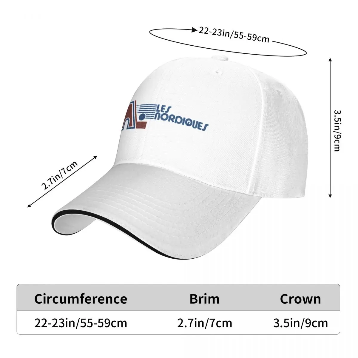 Quebec Nordiques Baseball Cap Sunscreen tea Hat Hat Baseball Cap Anime Hat Caps For Women Men's