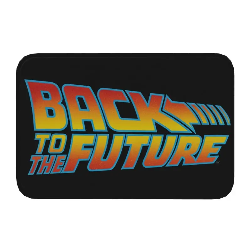 Retro Back To The Future Doormat Anti-Slip Bath Kitchen Mat Bedroom Balcony Floor Door Entrance Carpet Rug